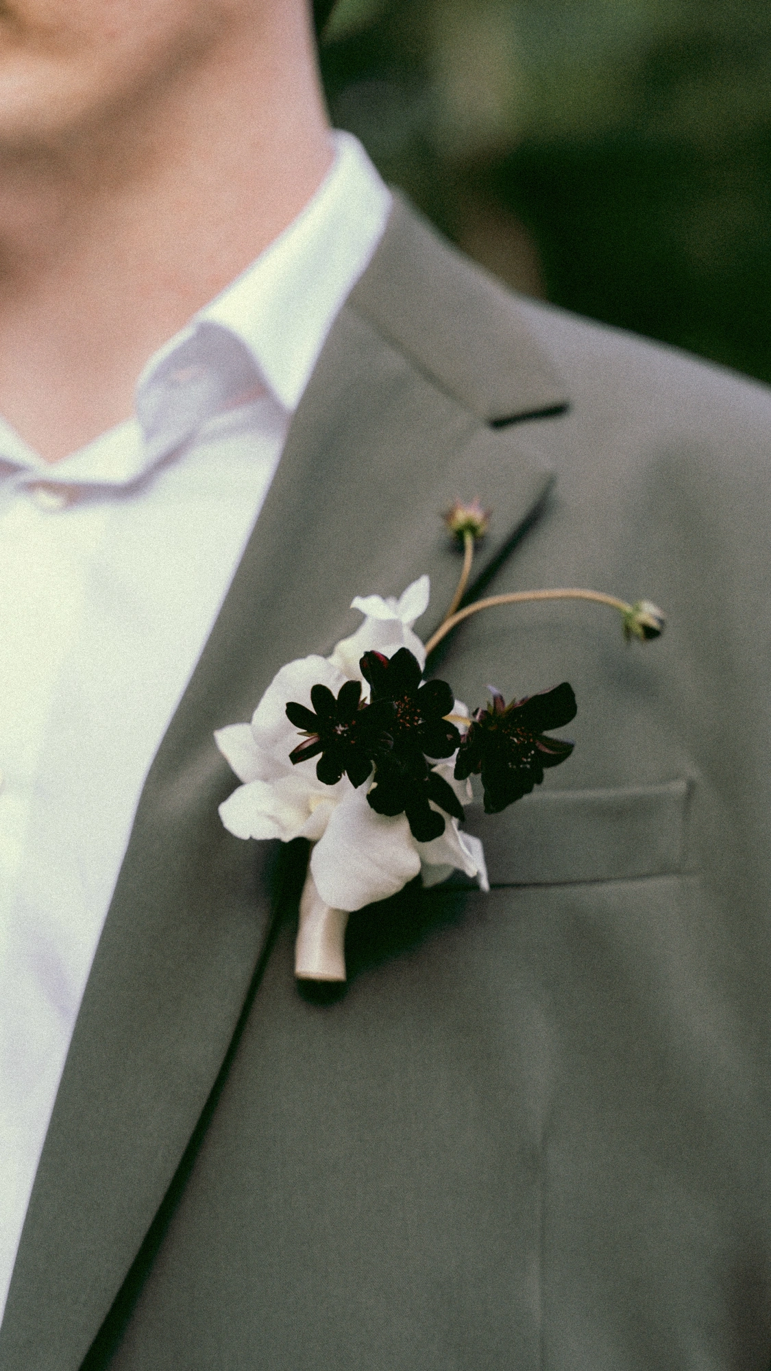 Bridal bouquet detail