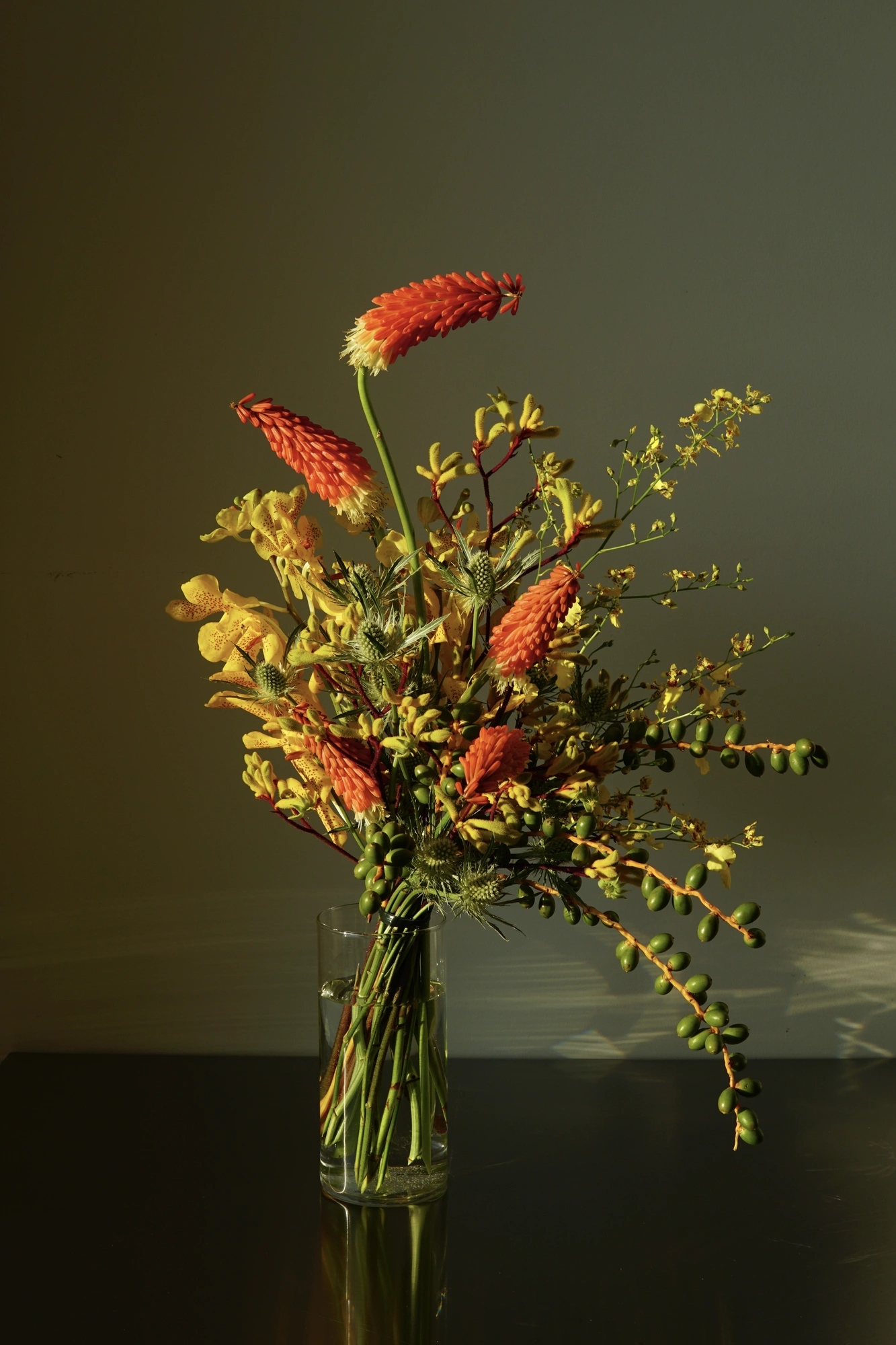 Large-scale custom floral installation