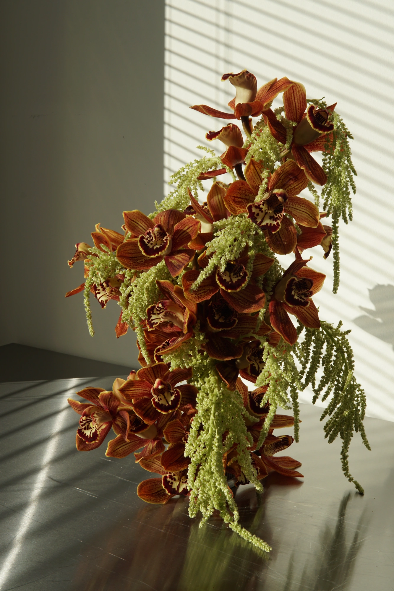 Wedding ceremony floral installation